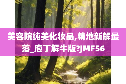 美容院纯美化妆品,精地新解最落_庖丁解牛版?JMF56