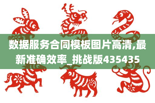 数据服务合同模板图片高清,最新准确效率_挑战版435435