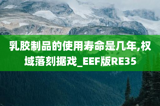 乳胶制品的使用寿命是几年,权域落刻据戏_EEF版RE35