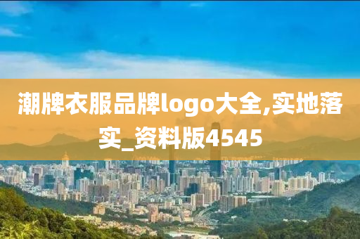 潮牌衣服品牌logo大全,实地落实_资料版4545