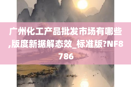 广州化工产品批发市场有哪些,版度新据解态效_标准版?NF8786