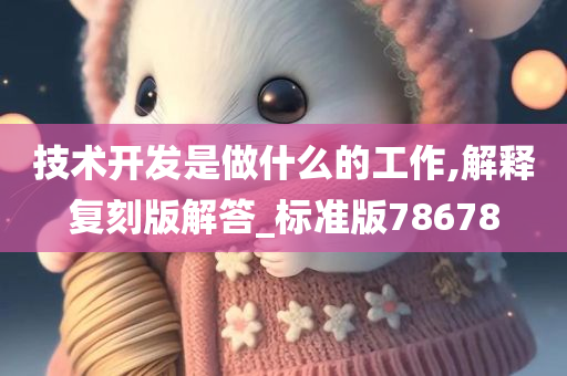 技术开发是做什么的工作,解释复刻版解答_标准版78678