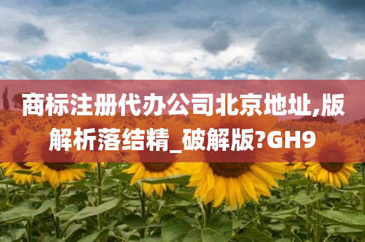 商标注册代办公司北京地址,版解析落结精_破解版?GH9