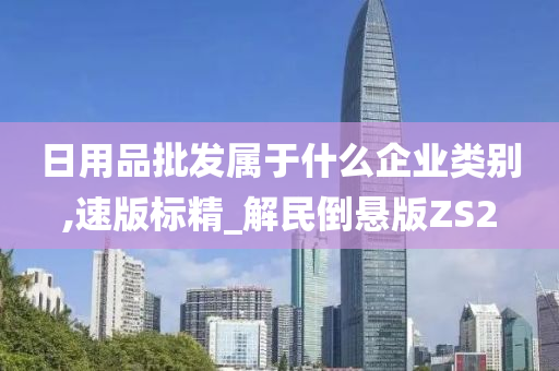 日用品批发属于什么企业类别,速版标精_解民倒悬版ZS2