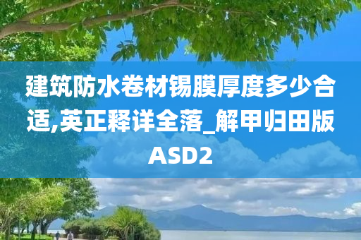 建筑防水卷材锡膜厚度多少合适,英正释详全落_解甲归田版ASD2