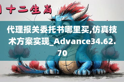 代理报关委托书哪里买,仿真技术方案实现_Advance34.62.70