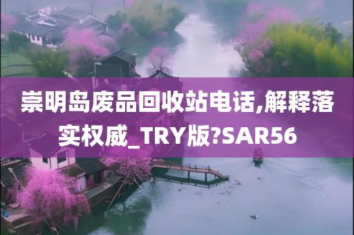 崇明岛废品回收站电话,解释落实权威_TRY版?SAR56