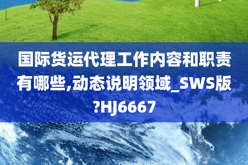 国际货运代理工作内容和职责有哪些,动态说明领域_SWS版?HJ6667