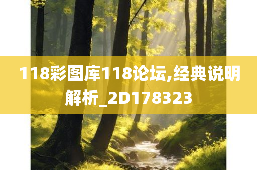 118彩图库118论坛,经典说明解析_2D178323