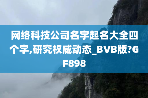 网络科技公司名字起名大全四个字,研究权威动态_BVB版?GF898