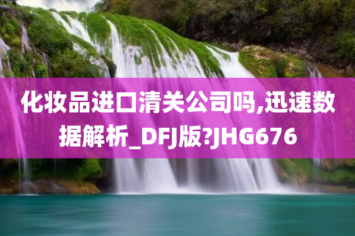 化妆品进口清关公司吗,迅速数据解析_DFJ版?JHG676