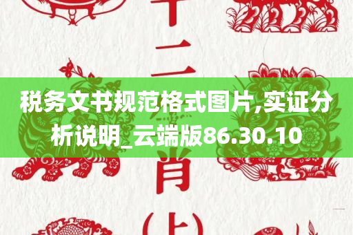 税务文书规范格式图片,实证分析说明_云端版86.30.10