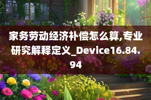 家务劳动经济补偿怎么算,专业研究解释定义_Device16.84.94