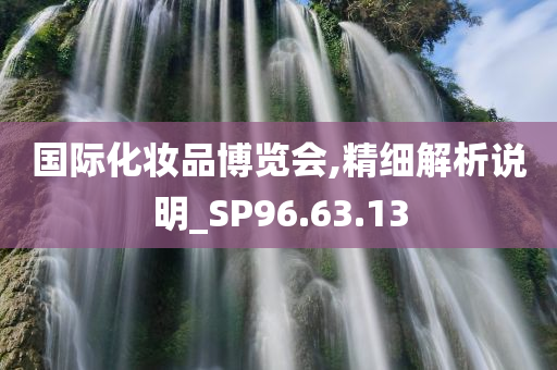 国际化妆品博览会,精细解析说明_SP96.63.13