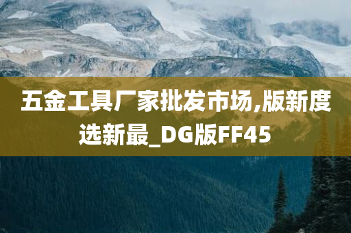 五金工具厂家批发市场,版新度选新最_DG版FF45