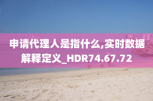 申请代理人是指什么,实时数据解释定义_HDR74.67.72