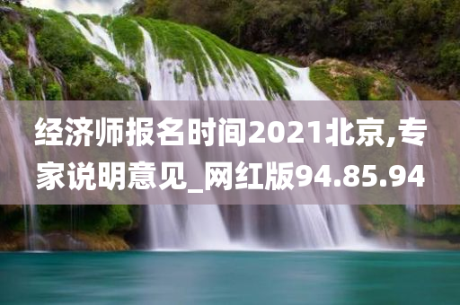 经济师报名时间2021北京,专家说明意见_网红版94.85.94