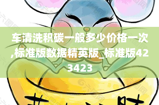 车清洗积碳一般多少价格一次,标准版数据精英版_标准版423423