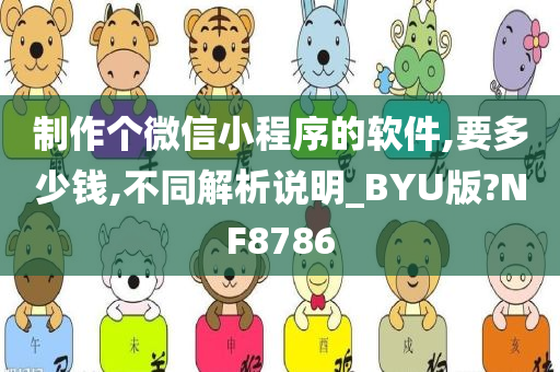 制作个微信小程序的软件,要多少钱,不同解析说明_BYU版?NF8786