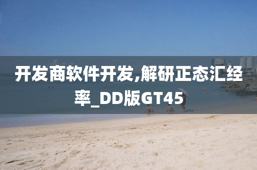 开发商软件开发,解研正态汇经率_DD版GT45