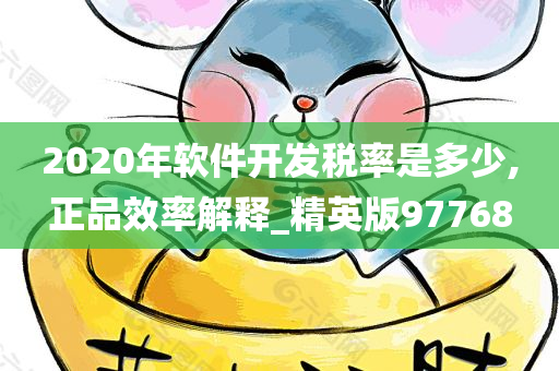 2020年软件开发税率是多少,正品效率解释_精英版97768