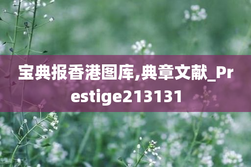 宝典报香港图库,典章文献_Prestige213131