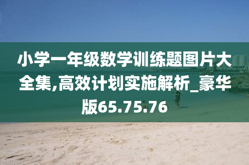 小学一年级数学训练题图片大全集,高效计划实施解析_豪华版65.75.76