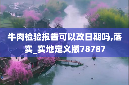 牛肉检验报告可以改日期吗,落实_实地定义版78787