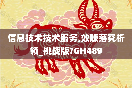 信息技术技术服务,效版落究析领_挑战版?GH489