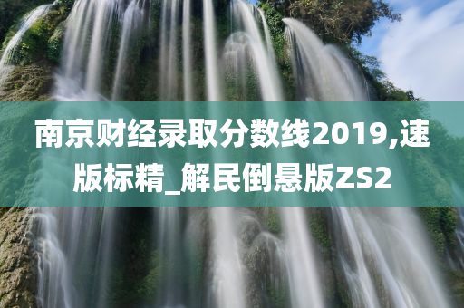 南京财经录取分数线2019,速版标精_解民倒悬版ZS2