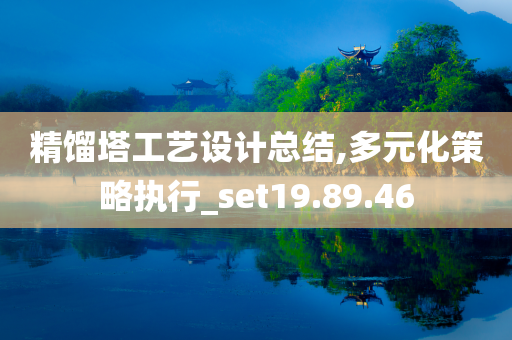 精馏塔工艺设计总结,多元化策略执行_set19.89.46