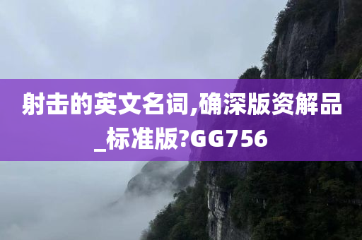 射击的英文名词,确深版资解品_标准版?GG756