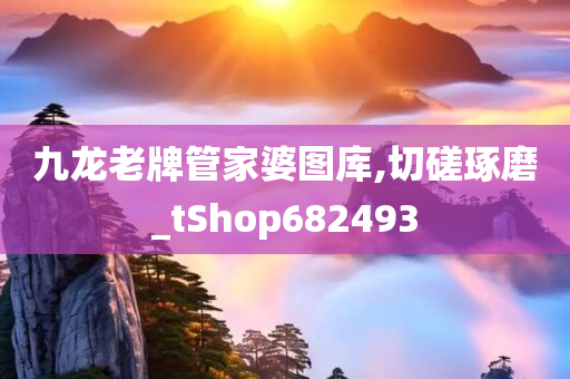 九龙老牌管家婆图库,切磋琢磨_tShop682493