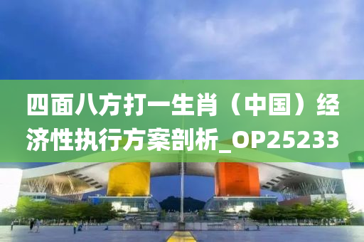 四面八方打一生肖（中国）经济性执行方案剖析_OP252330