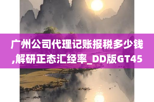 广州公司代理记账报税多少钱,解研正态汇经率_DD版GT45