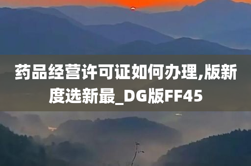 药品经营许可证如何办理,版新度选新最_DG版FF45