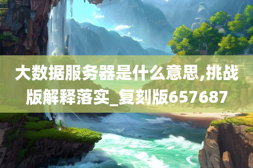 大数据服务器是什么意思,挑战版解释落实_复刻版657687