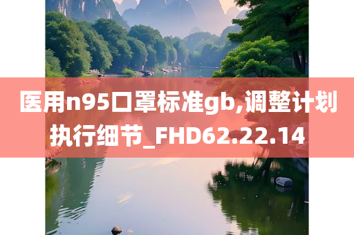 医用n95口罩标准gb,调整计划执行细节_FHD62.22.14