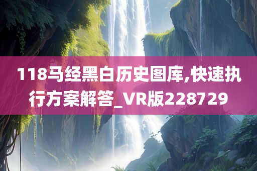 118马经黑白历史图库,快速执行方案解答_VR版228729