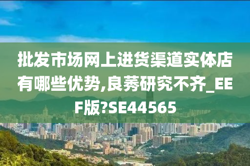 批发市场网上进货渠道实体店有哪些优势,良莠研究不齐_EEF版?SE44565