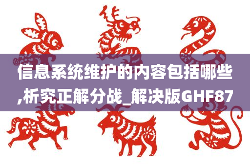 信息系统维护的内容包括哪些,析究正解分战_解决版GHF87