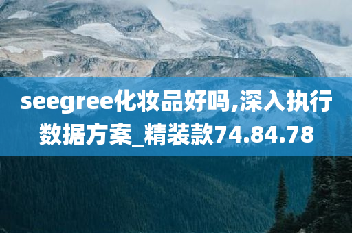 seegree化妆品好吗,深入执行数据方案_精装款74.84.78