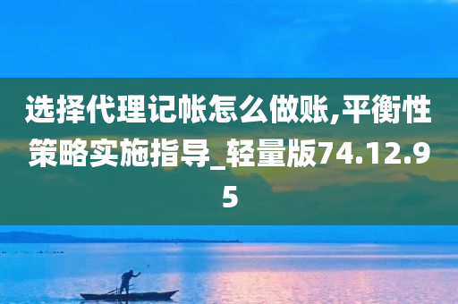 选择代理记帐怎么做账,平衡性策略实施指导_轻量版74.12.95