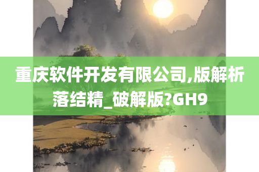 重庆软件开发有限公司,版解析落结精_破解版?GH9