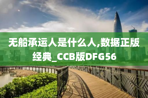 无船承运人是什么人,数据正版经典_CCB版DFG56