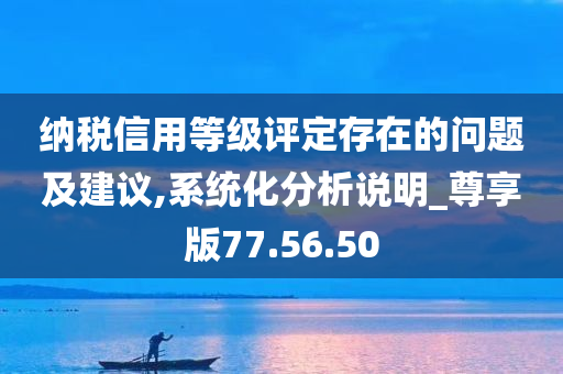 纳税信用等级评定存在的问题及建议,系统化分析说明_尊享版77.56.50