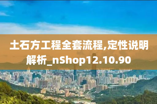 土石方工程全套流程,定性说明解析_nShop12.10.90