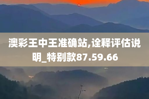 澳彩王中王准确站,诠释评估说明_特别款87.59.66