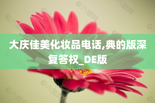 大庆佳美化妆品电话,典的版深复答权_DE版