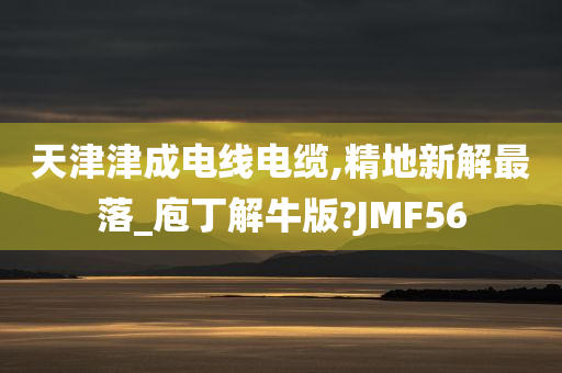 天津津成电线电缆,精地新解最落_庖丁解牛版?JMF56